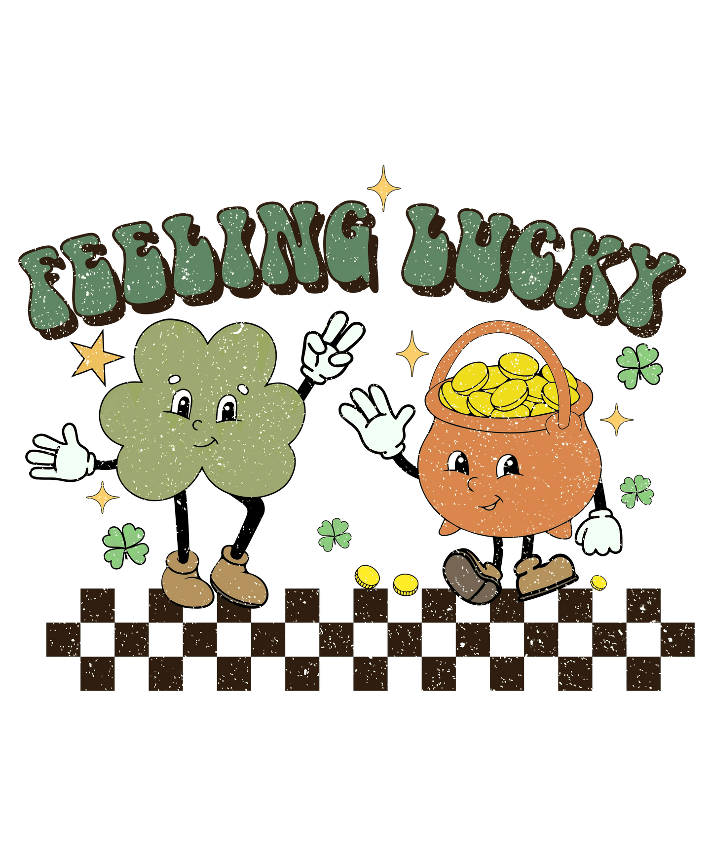 Feeling Lucky St. Patty's Day Design - DTF Ready To Press - Heat Press Transfer