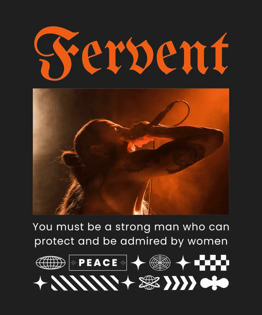 Fervent Rocker - DTF Ready to Press - Heat Press Transfer