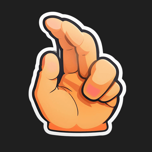 Finger Gesture - Hand Sticker - Heat Press Transfer