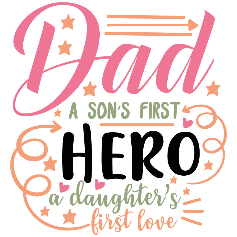First Love Dad Design - DTF Ready To Press - Heat Press Transfer