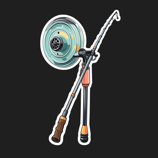 Fishing Reel Sticker - UV DTF - Heat Press Transfer