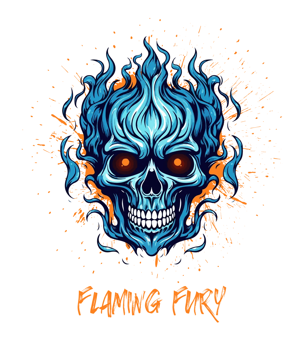Flaming Fury - DTF Ready to Press (original)