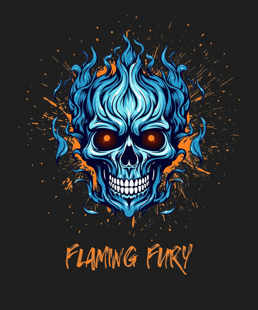Flaming Fury - DTF Ready to Press - Heat Press Transfer