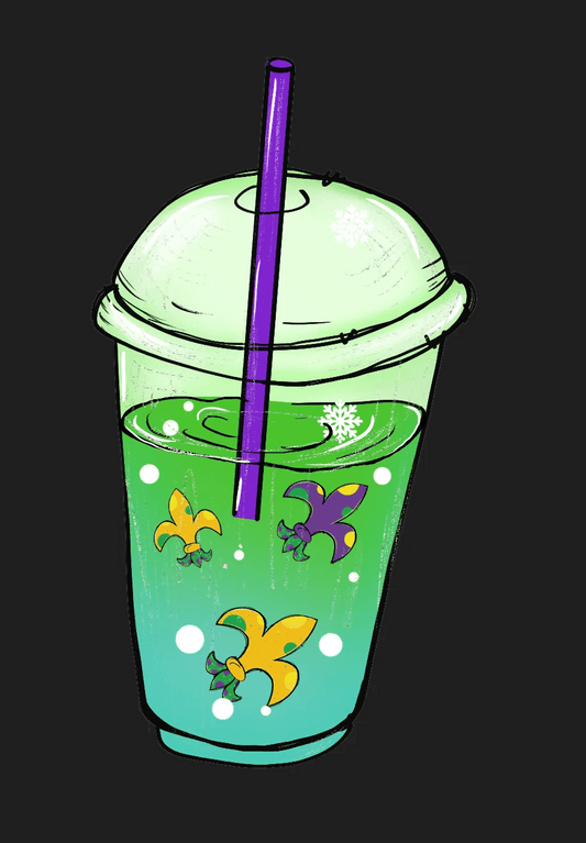 Fleur-de-Lis Cup - DTF Ready to Press - Heat Press Transfer