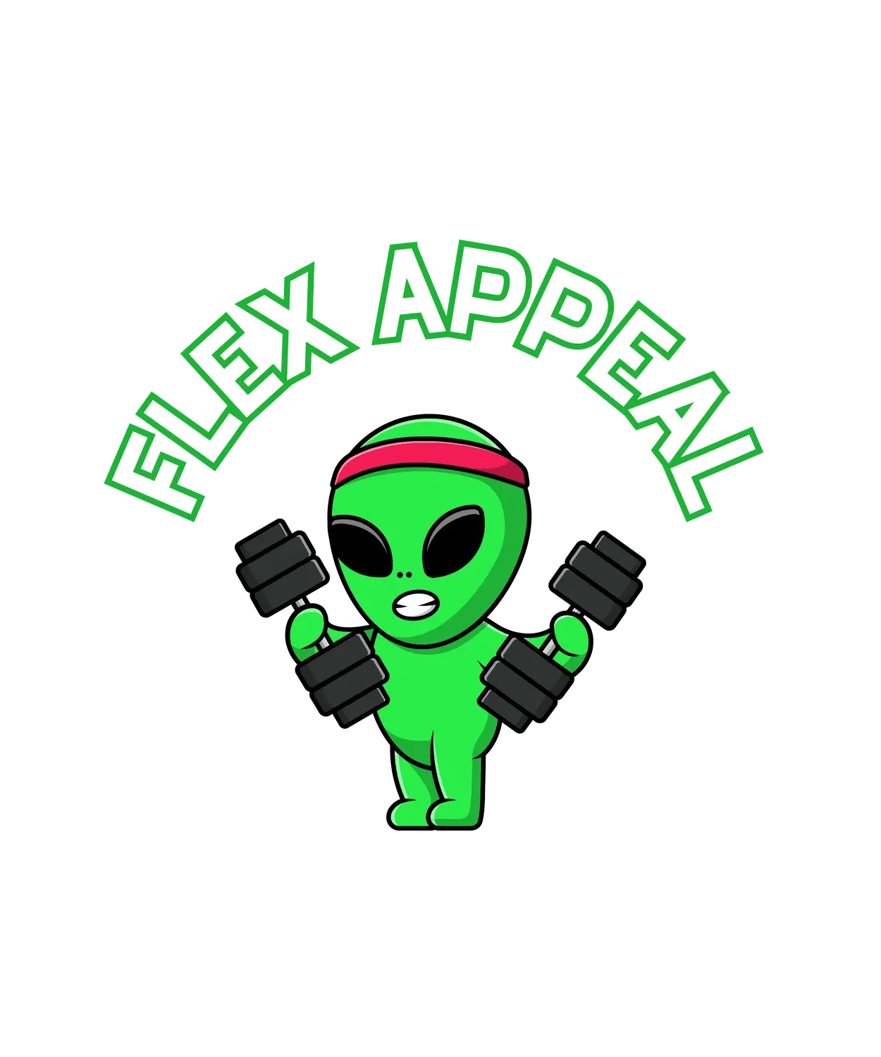 Flex Appeal Alien - DTF Ready to Press (original)