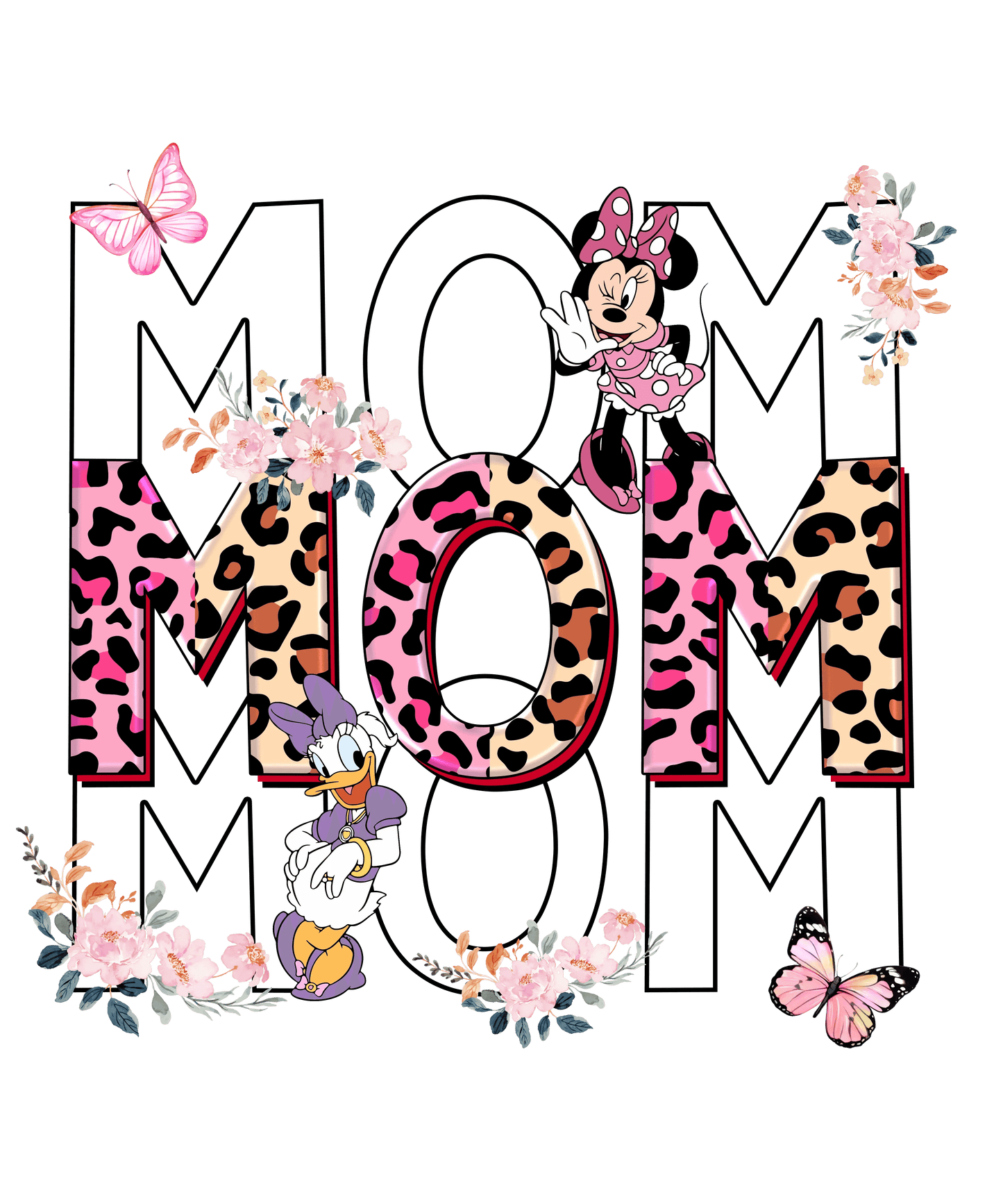 Floral Mother's Day Design - DTF Ready To Press - Heat Press Transfer