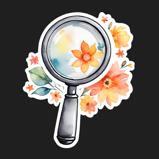 Floral Magnify - Sticker - Heat Press Transfer