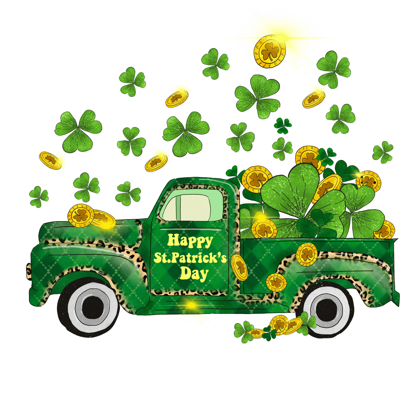 Food Truck Festival Patrick's Day Design - DTF Ready To Press - Heat Press Transfer