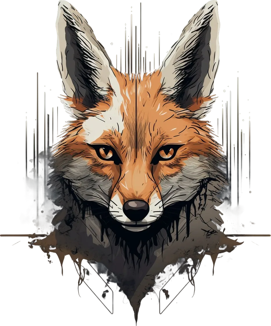 Fox Artwork - DTF Ready to Press - Heat Press Transfer