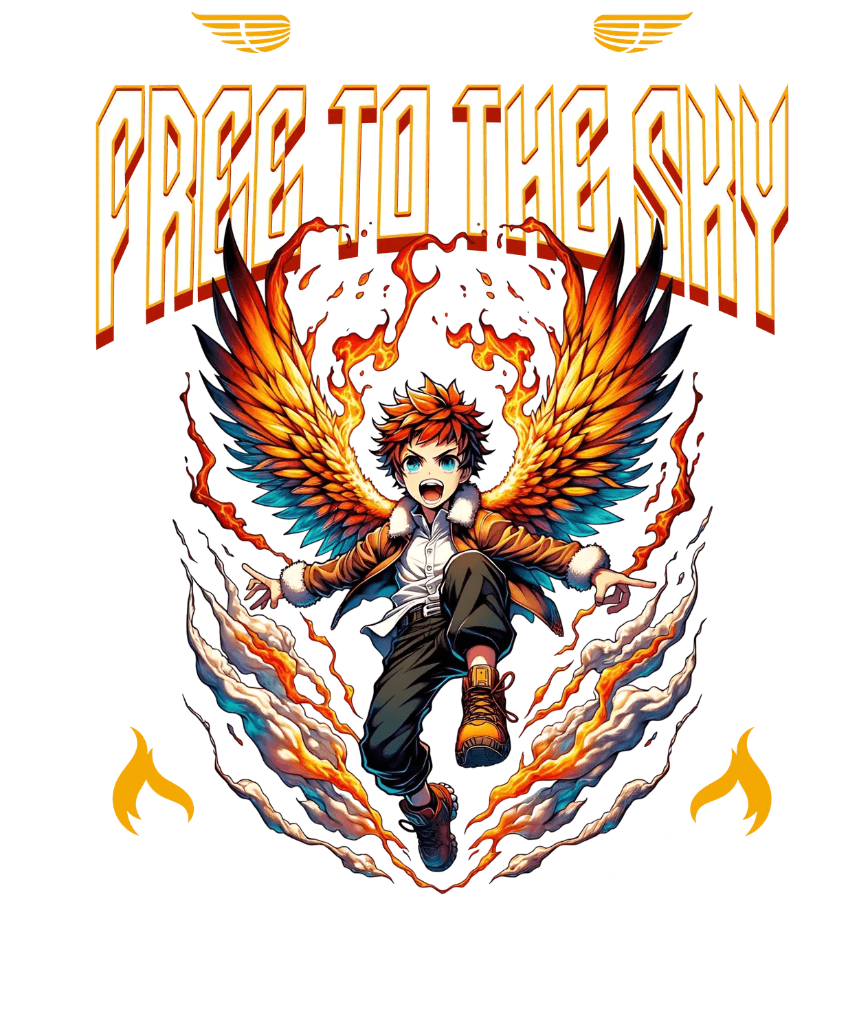 Free to the Sky - DTF Ready to Press - Heat Press Transfer
