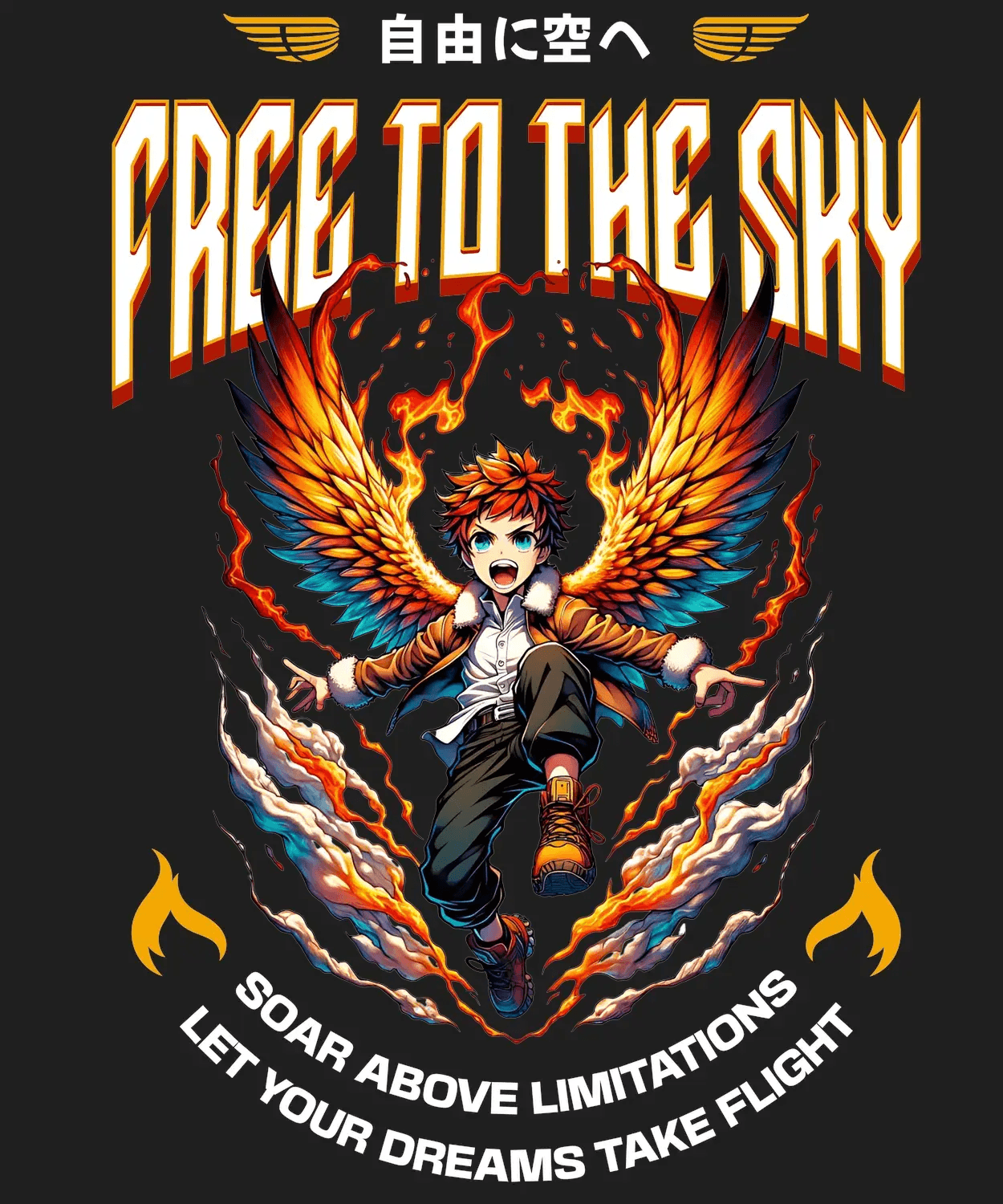Free to the Sky - DTF Ready to Press - Heat Press Transfer