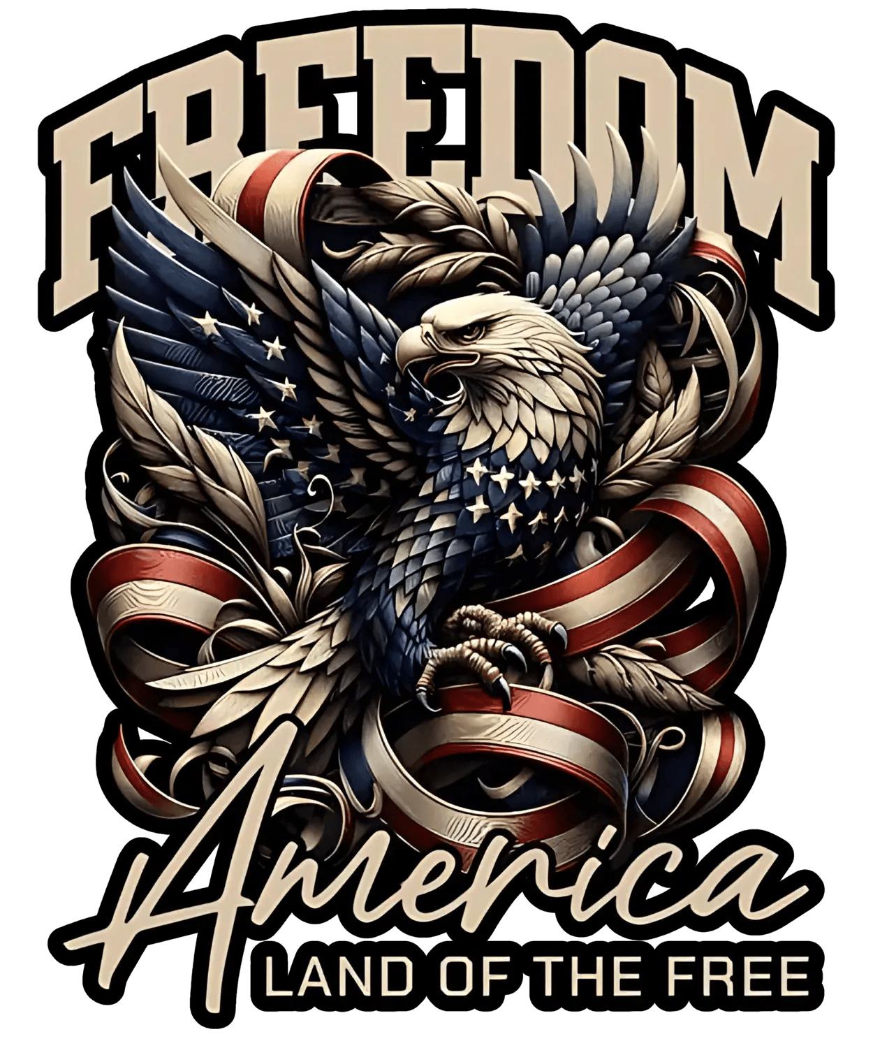 Freedom Eagle America - DTF Ready to Press (original)