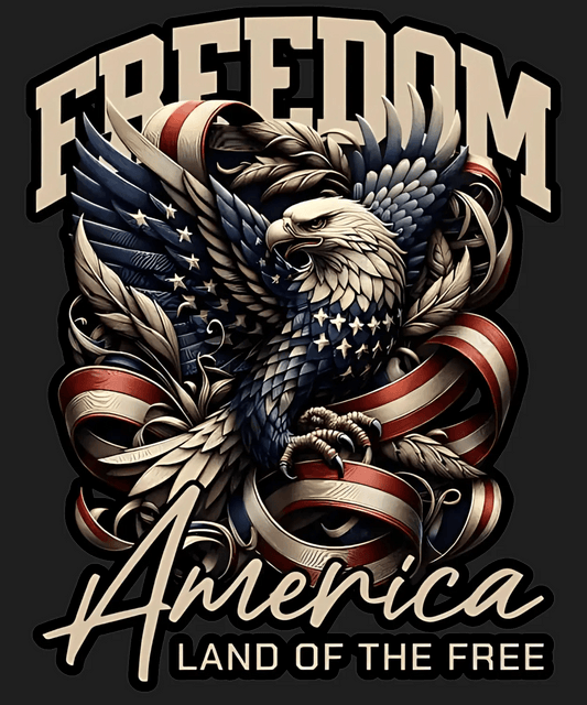 Freedom Eagle America - DTF Ready to Press - Heat Press Transfer