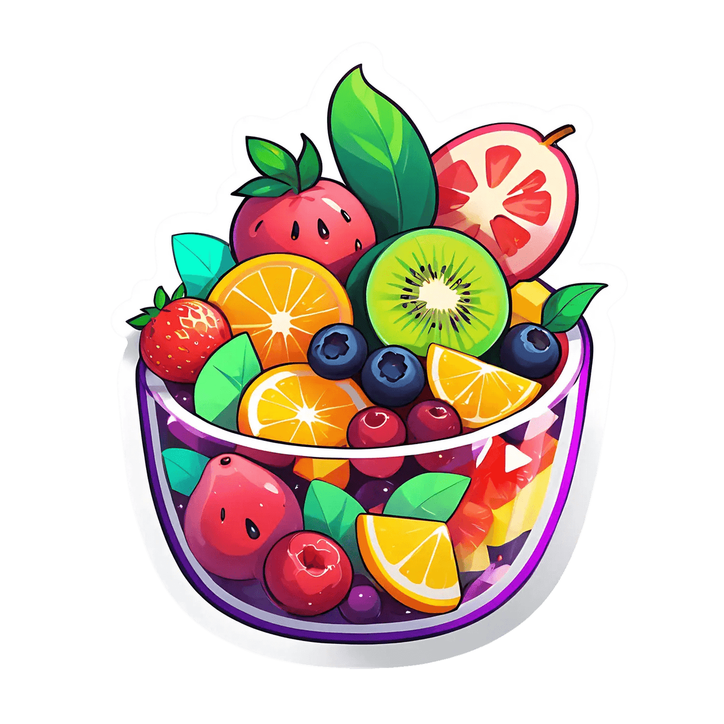 Fruit Mix Bowl - Sticker - Heat Press Transfer