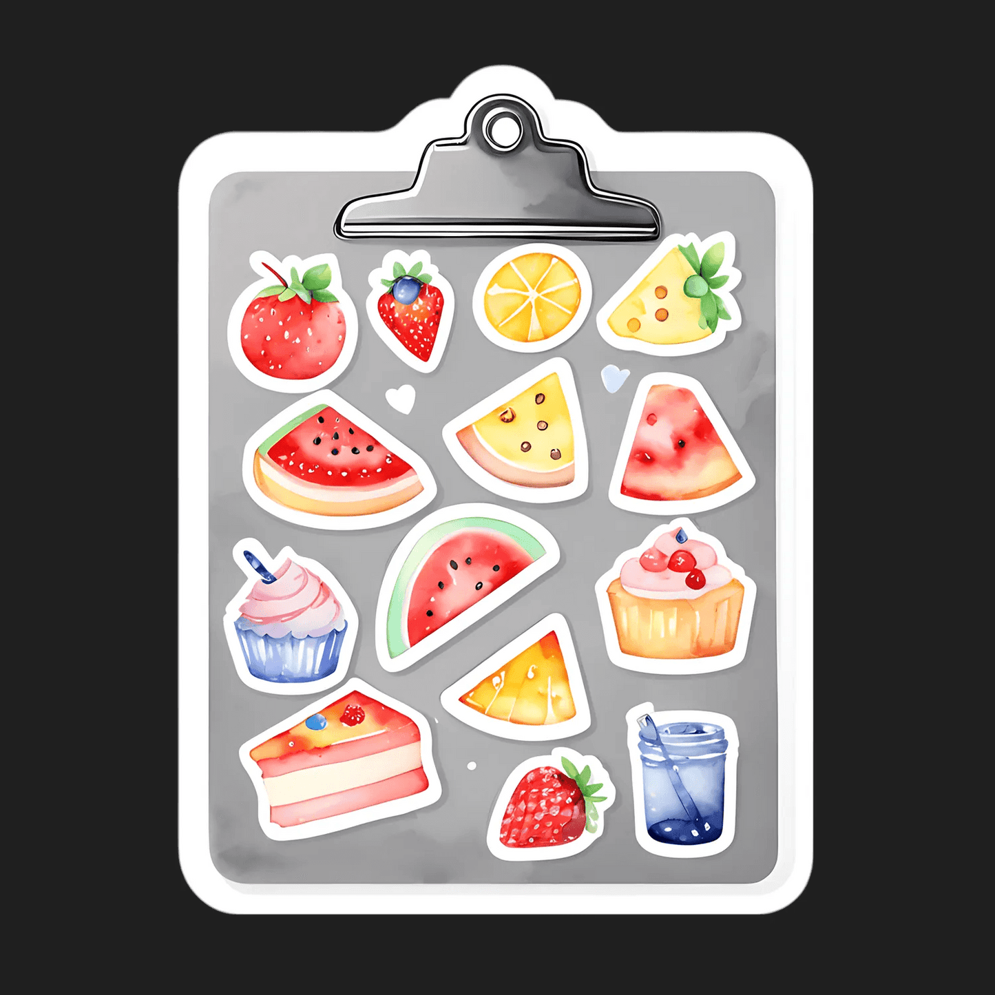 Fruit Dessert Sticker Set - Heat Press Transfer