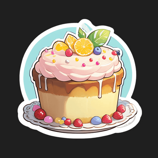 Fruity Dessert Cupcake - Sticker - Heat Press Transfer