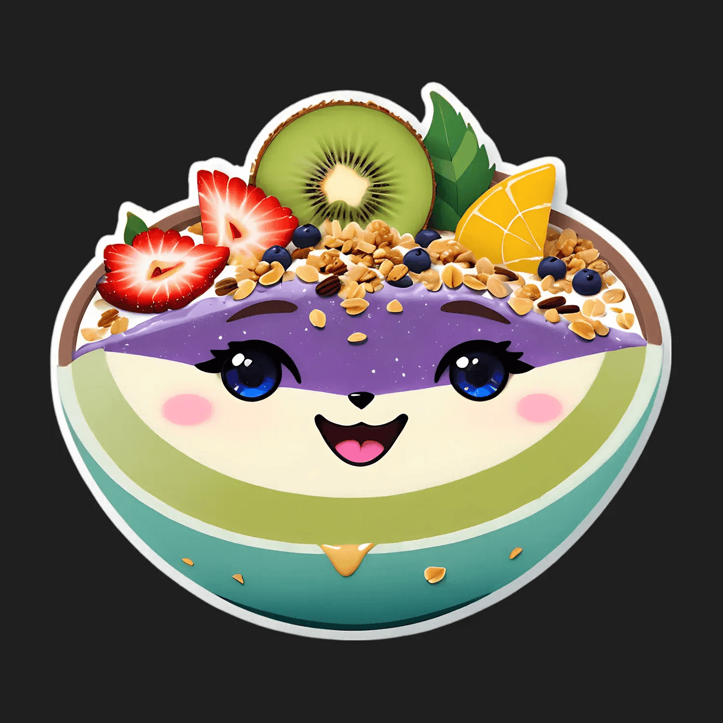 Fruity Smiles - Decorative Sticker - Heat Press Transfer