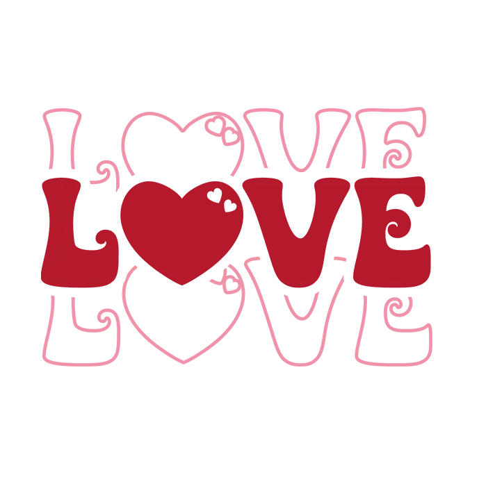 Fun & Festive: Valentine’s Day DTF Gang Sheet 22"x60" Premade DTF Gang Sheet - Heat Press Transfer