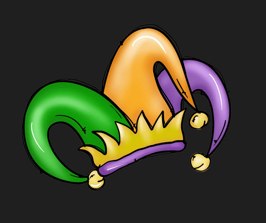 Funky Jester Hat - DTF Ready to Press - Heat Press Transfer