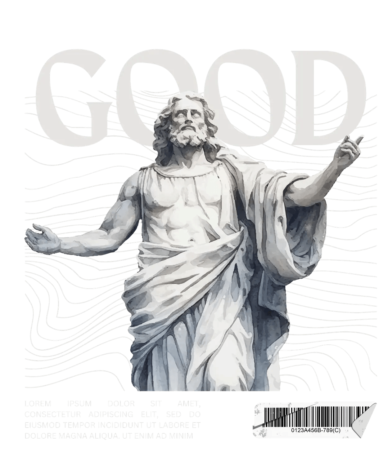GOOD Jesus Art - DTF Ready to Press (original)