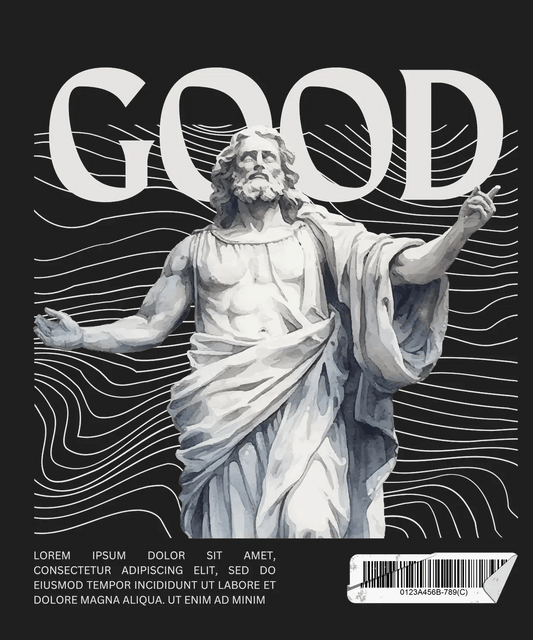 GOOD Jesus Art - DTF Ready to Press - Heat Press Transfer