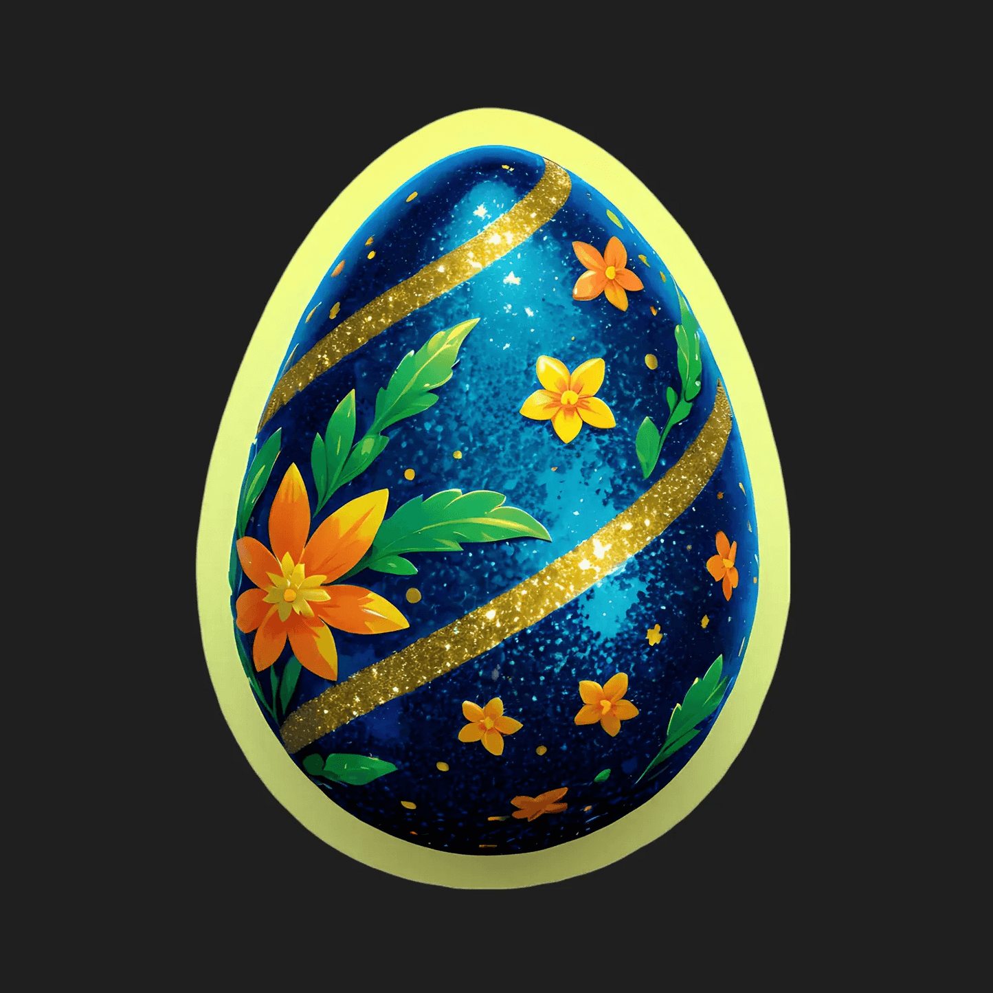 Galactic Easter Egg - Sticker - Heat Press Transfer