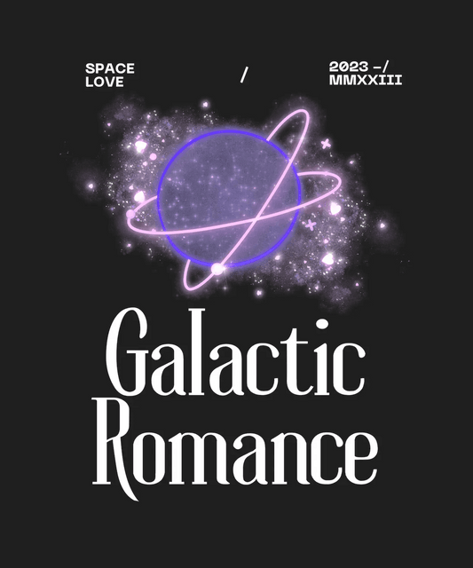 Galactic Romance - DTF Ready to Press - Heat Press Transfer