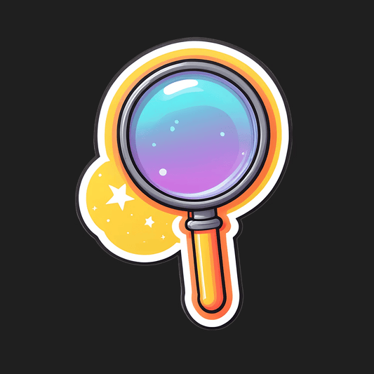 Galactic Magnifying Glass - Sticker - Heat Press Transfer