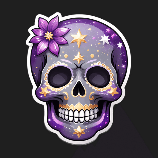 Galactic Skull - Sticker - Heat Press Transfer