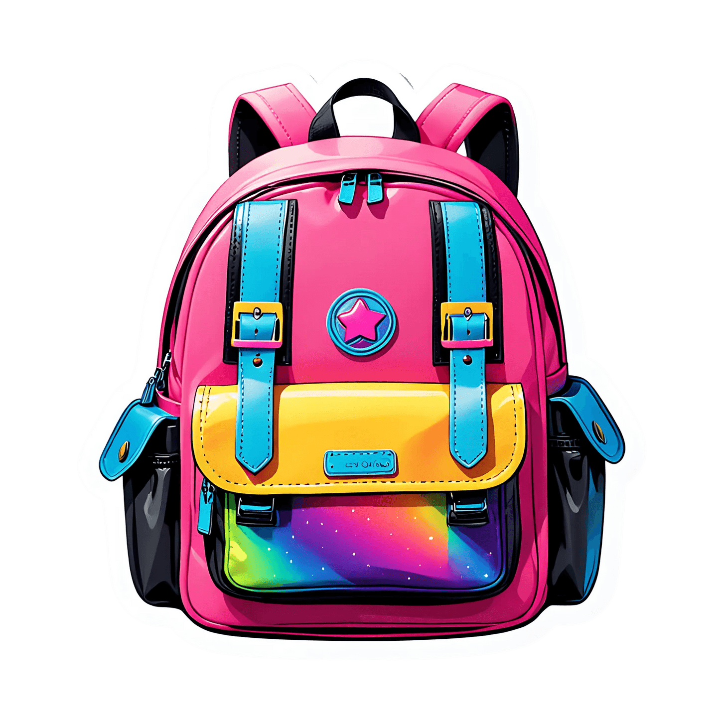 Galaxy Backpack - Sticker - Heat Press Transfer