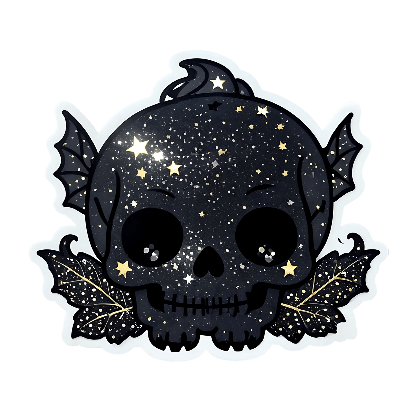 Galaxy Skull Sticker - Celestial Decor - Heat Press Transfer