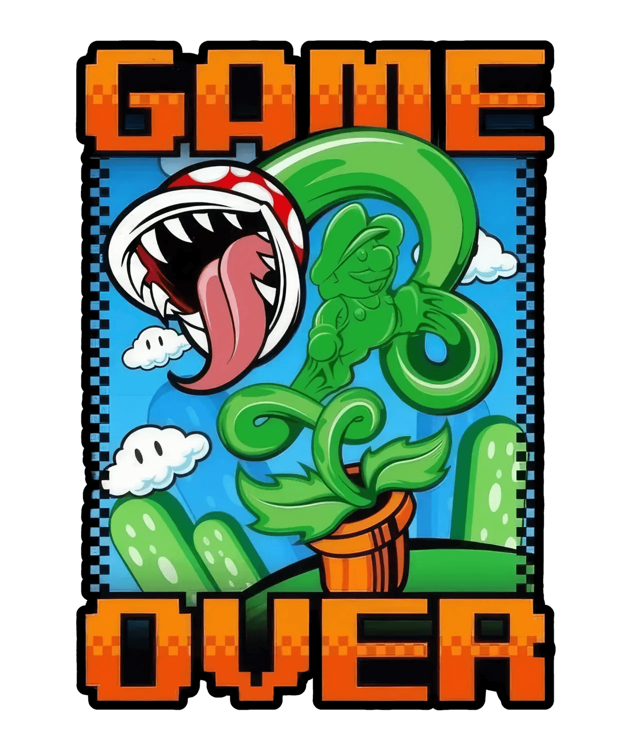 Game Over Tee - DTF Ready to Press (original)