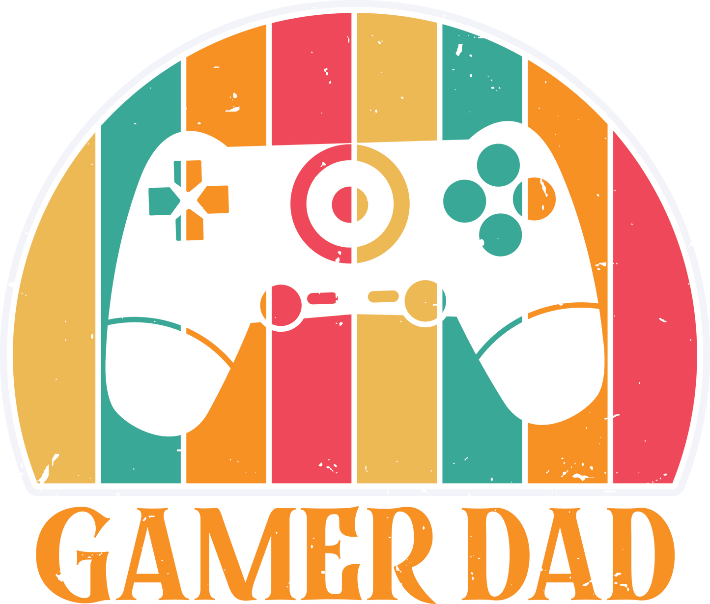 Gamer Dad Design - DTF Ready To Press - Heat Press Transfer