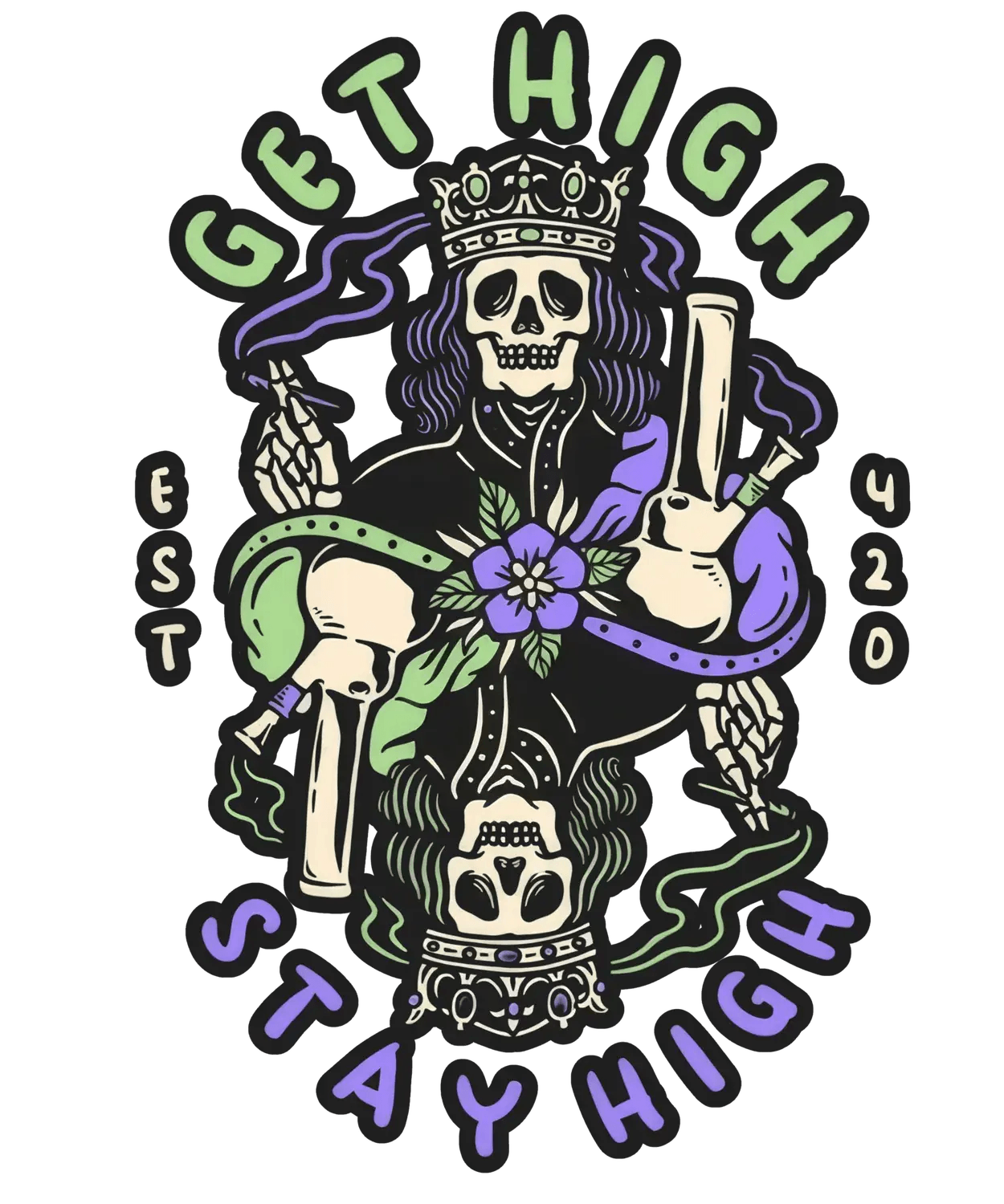 Get High 420 - DTF Ready to Press (original)