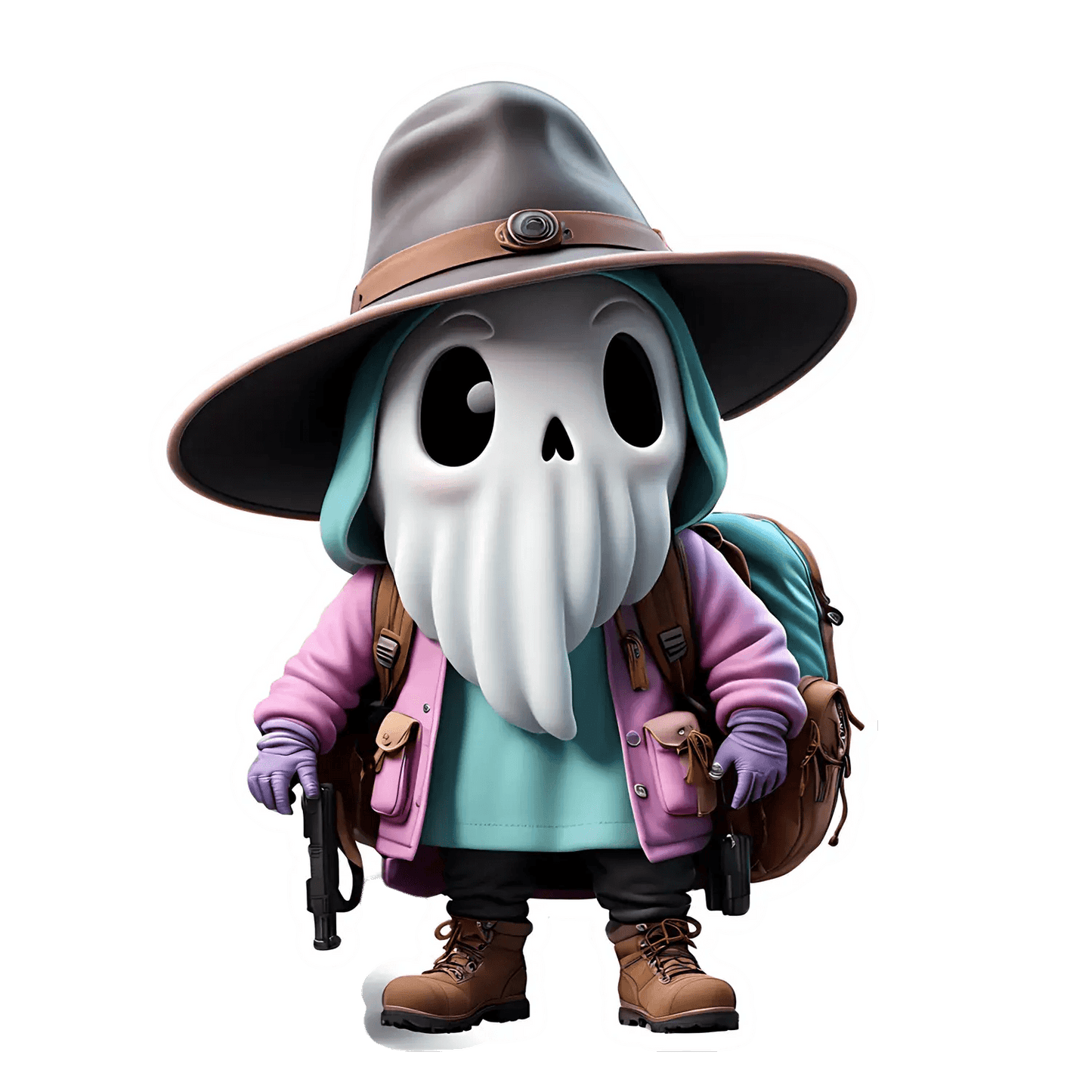 Ghost Explorer - Sticker - Heat Press Transfer