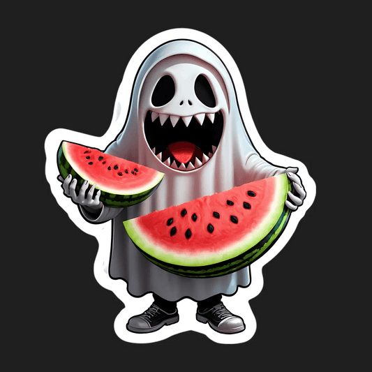 Ghost Theme Watermelon - Sticker - Heat Press Transfer