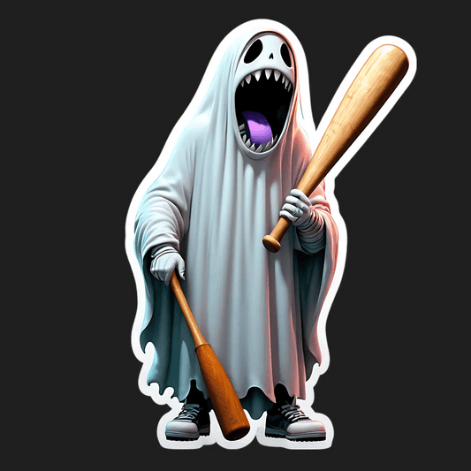 Ghostly Baseball - Sticker - Heat Press Transfer