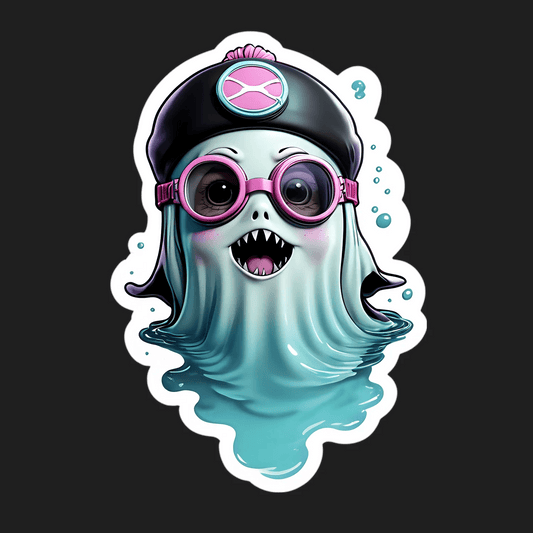 Ghostly Girl UV Sticker - Fun & Spooky - Heat Press Transfer