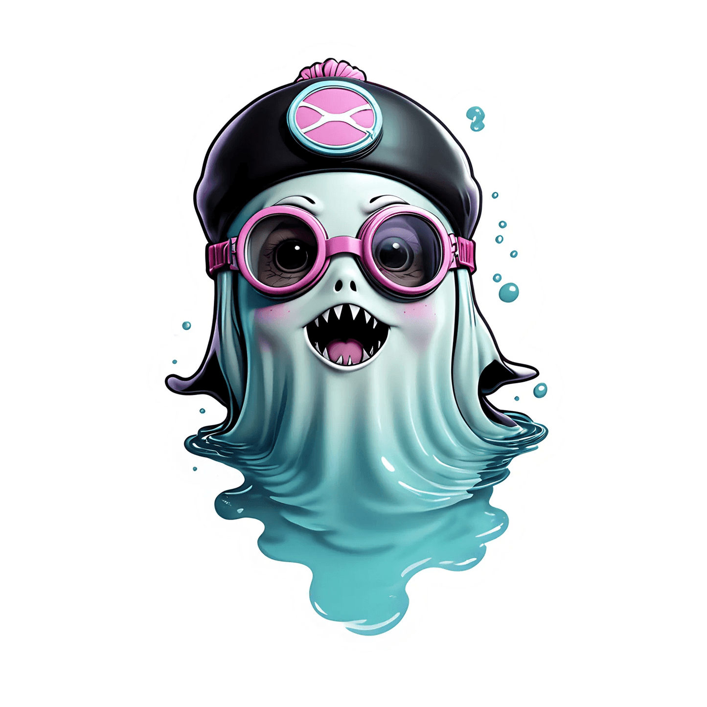 Ghostly Girl UV Sticker - Fun & Spooky - Heat Press Transfer