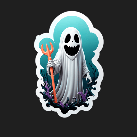 Ghostly Reaper - Unique Sticker - Heat Press Transfer