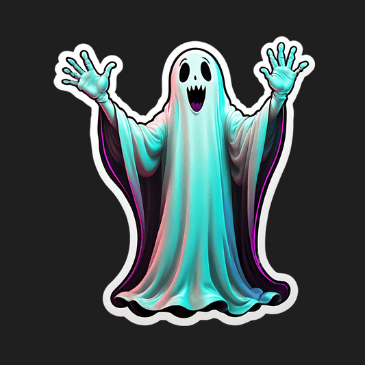 Ghostly Specter - UV DTF Sticker - Heat Press Transfer