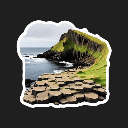 Giant's Causeway Sticker - Coastal Scene - Heat Press Transfer