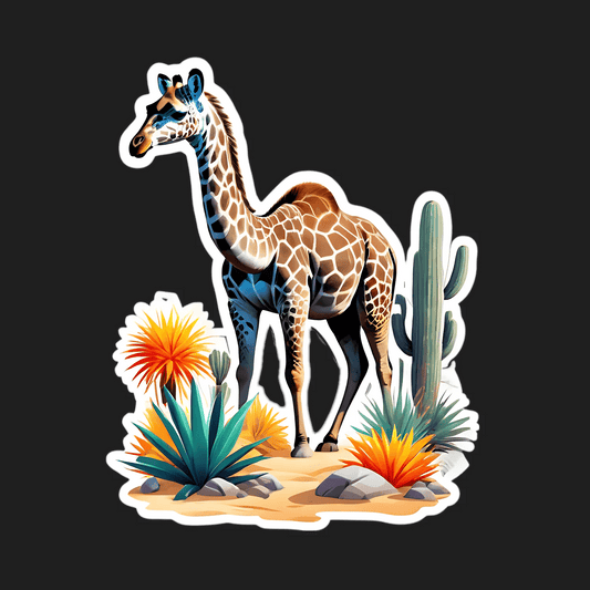 Giraffe Safari - Sticker - Heat Press Transfer