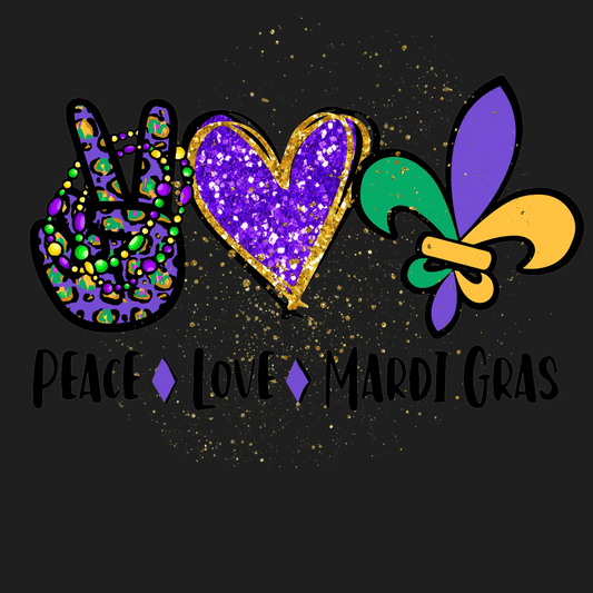 Glitter Heart and Dragonfly - DTF Ready to Press - Heat Press Transfer