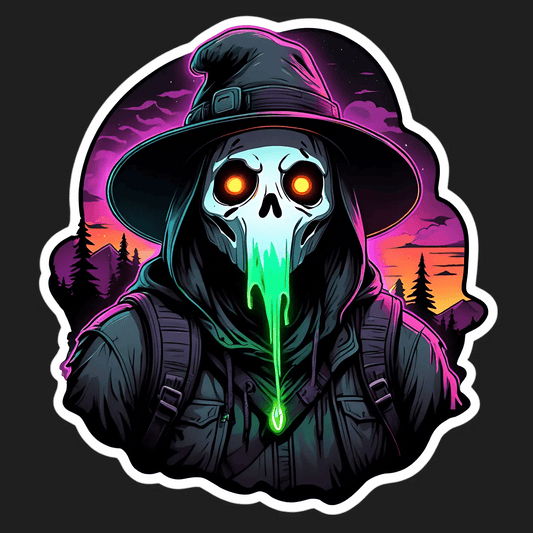 Glowing Reaper - UV DTF Sticker - Heat Press Transfer