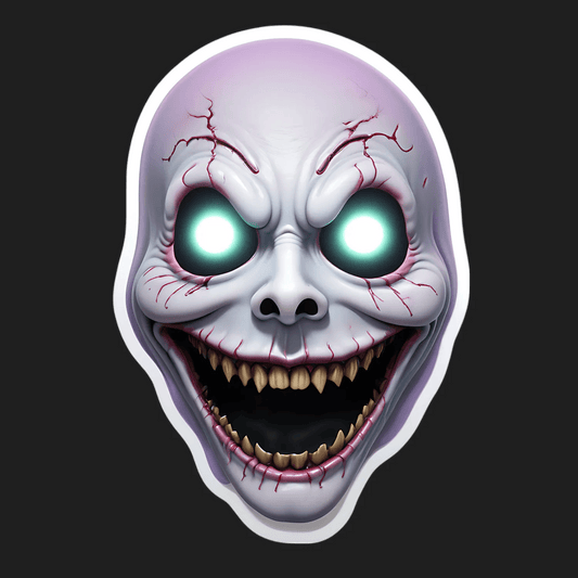 Glowing Eyes Skull - Sticker - Heat Press Transfer