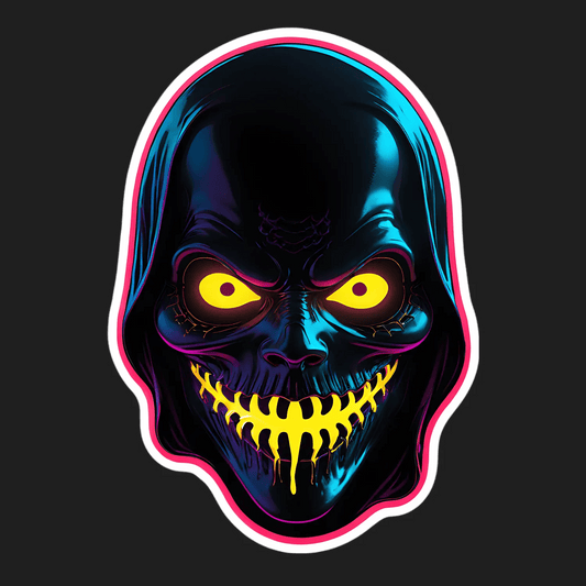 Glowing Eyes Skull - Sticker - Heat Press Transfer