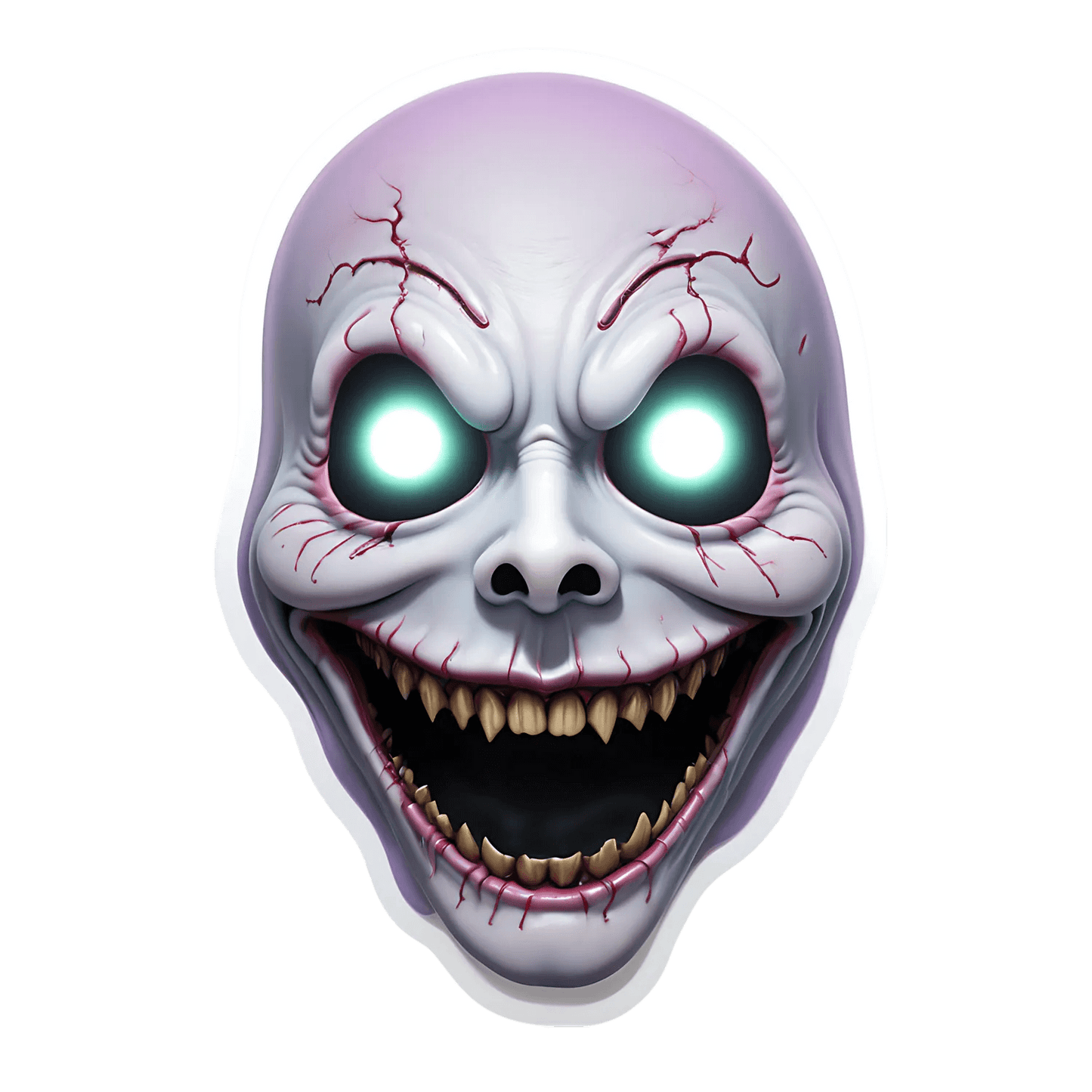 Glowing Eyes Skull - Sticker - Heat Press Transfer