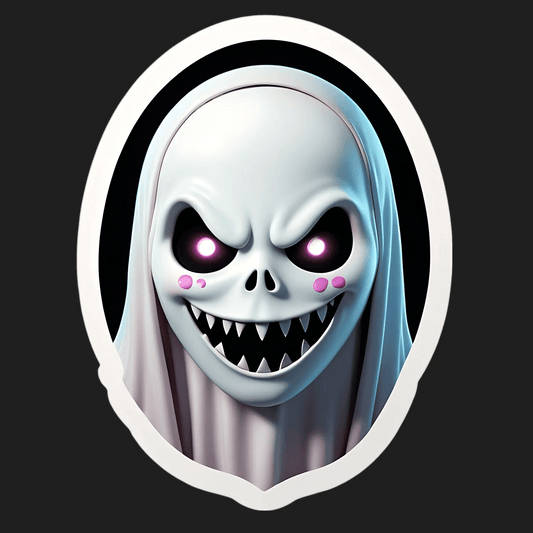 Glowing Skull - Sticker - Heat Press Transfer