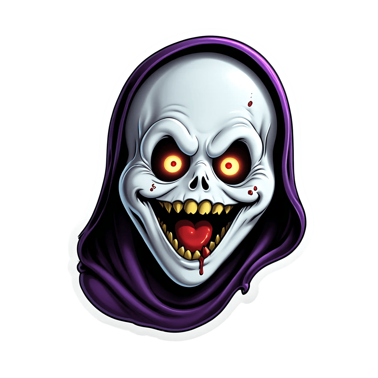 Glowing Skull Graphic - Sticker - Heat Press Transfer